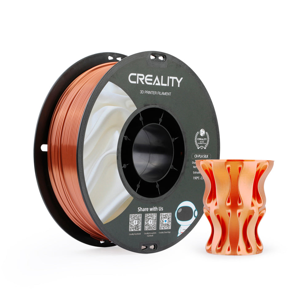 Filamento CR-Seda para Impressora 3D Creality CR-Silk 1 Kg/Rolo 1.75 mm Cobre Vermelho Creality