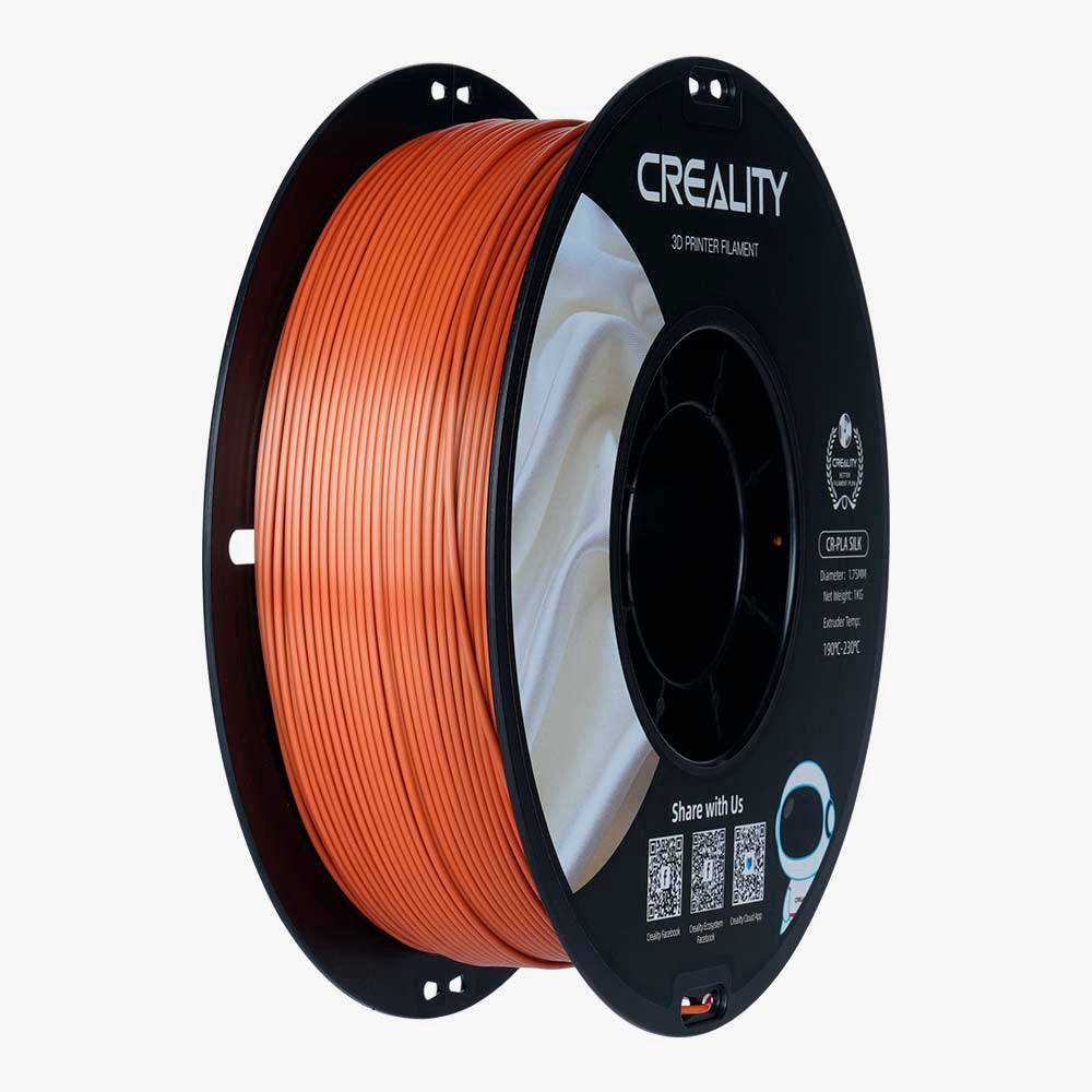 Filamento CR-Seda para Impressora 3D Creality CR-Silk 1 Kg/Rolo 1.75 mm Cobre Vermelho Creality