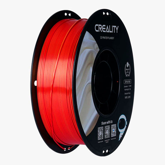 Filamento CR-Seda para Impressora 3D Creality CR-Silk 1 Kg/Rolo 1.75 mm Vermelho Dourado