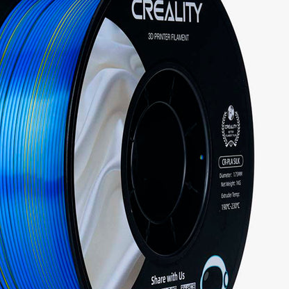Filamento CR-Seda para Impressora 3D Creality CR-Silk 1 Kg/Rolo 1.75 mm Amarelo-Azul
