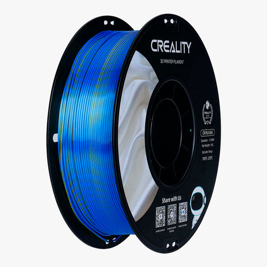 Filamento CR-Seda para Impressora 3D Creality CR-Silk 1 Kg/Rolo 1.75 mm Amarelo-Azul