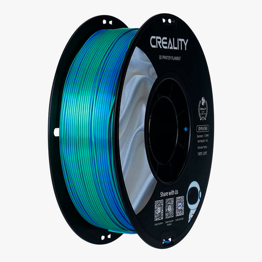 Filamento CR-Seda para Impressora 3D Creality CR-Silk 1 Kg/Rolo 1.75 mm Azul-Esverdeado