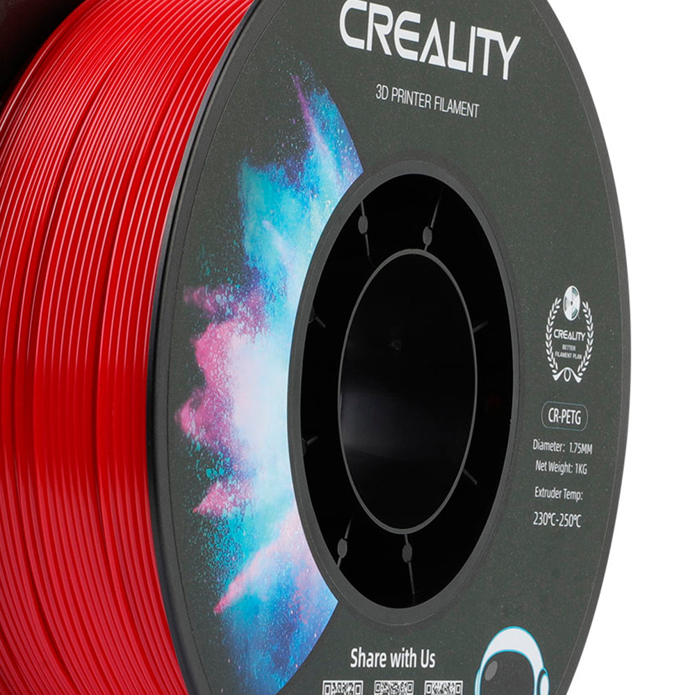 Filamento PETG para Impressora 3D Creality CR-PETG 1 Kg/Rolo 1.75 mm Vermelho