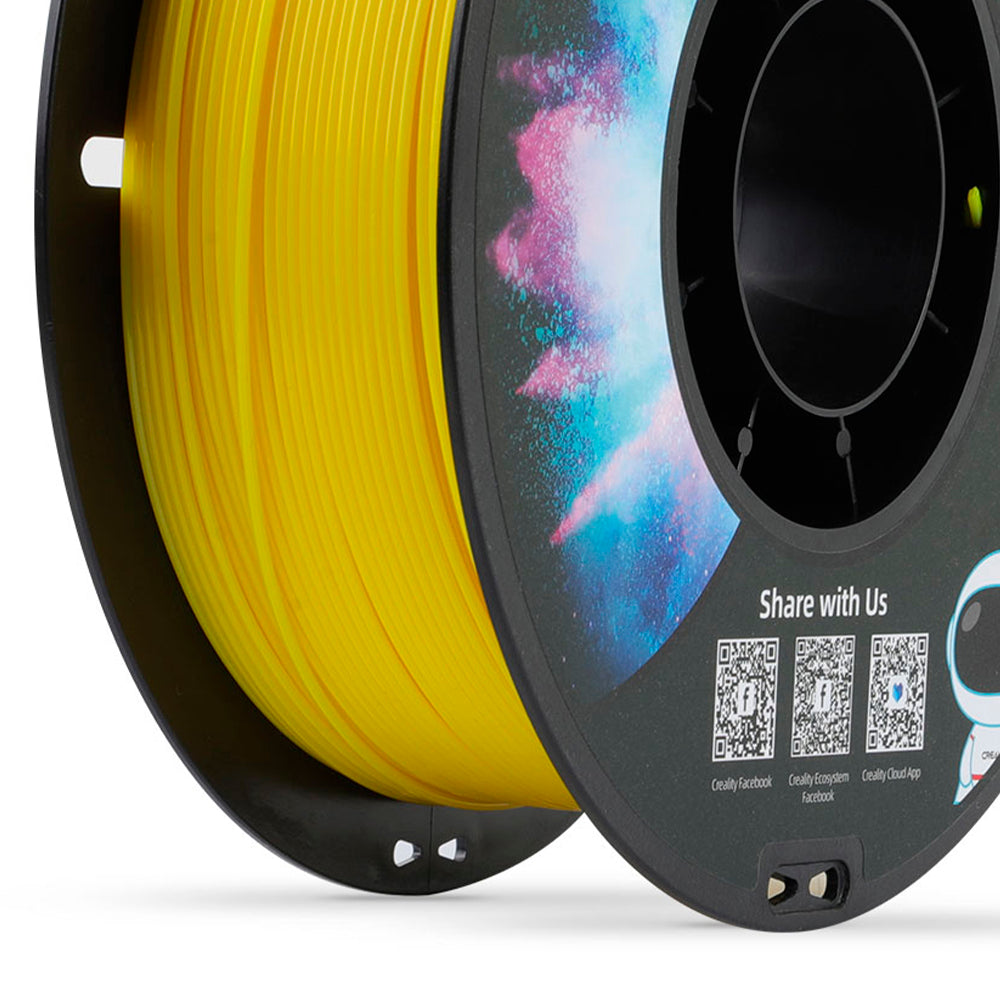 Filamento PETG para Impressora 3D Creality CR-PETG 1 Kg/Rolo 1.75 mm Amarelo