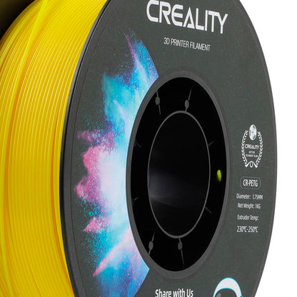 Filamento PETG para Impressora 3D Creality CR-PETG 1 Kg/Rolo 1.75 mm Amarelo