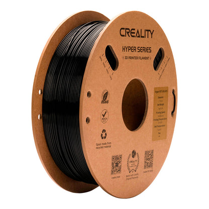 Filamento PETG para Impressora 3D Creality Hyper PETG 1 Kg/Rolo 1.75 mm Preto Creality