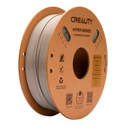 Filamento PETG para Impressora 3D Creality Hyper PETG 1 Kg/Rolo 1.75 mm Cinza Creality