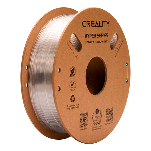 Filamento PETG para Impressora 3D Creality Hyper PETG 1 Kg/Rolo 1.75 mm Transparente