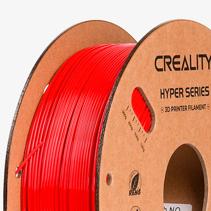 Filamento PETG para Impressora 3D Creality Hyper PETG 1 Kg/Rolo 1.75 mm Vermelho Creality