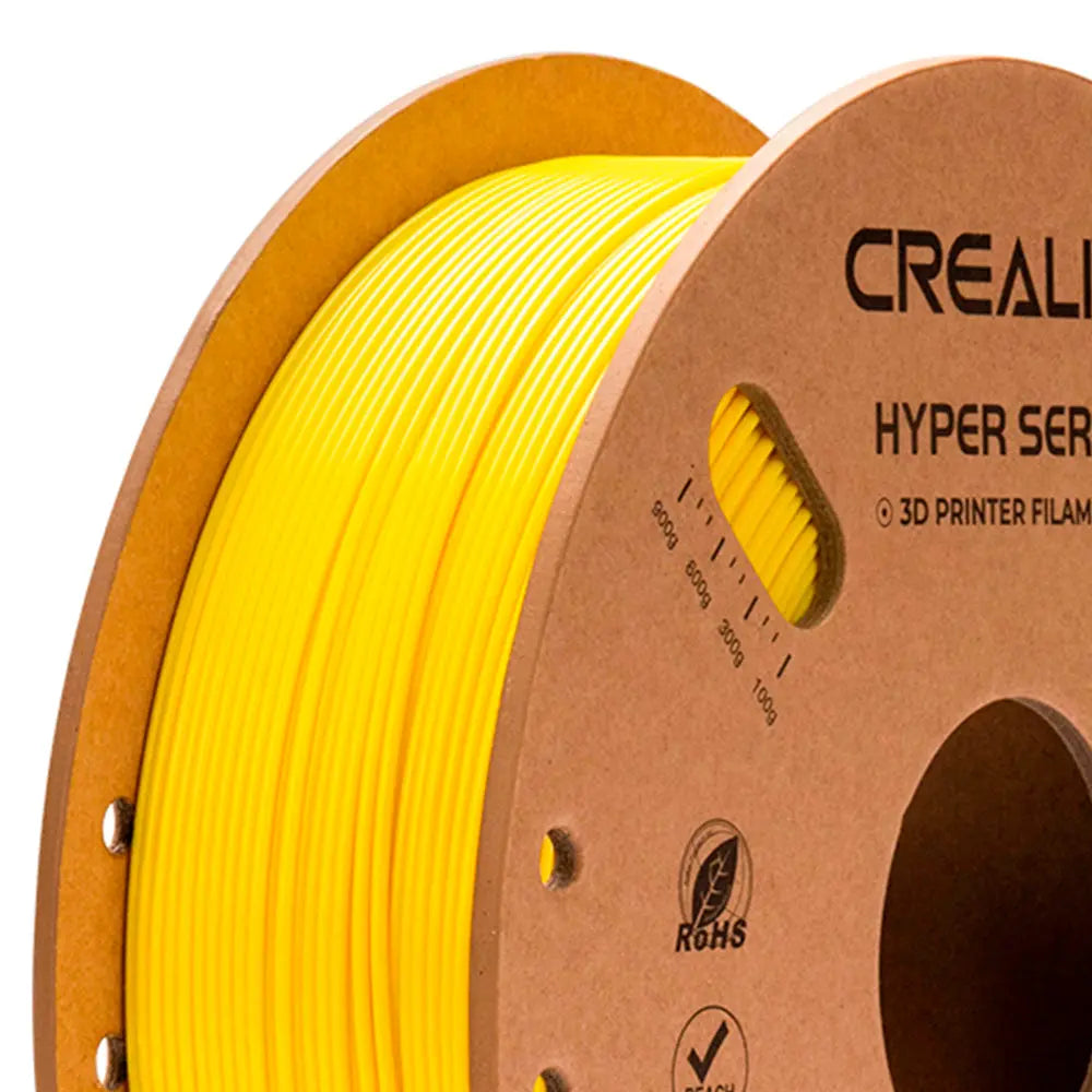Filamento PETG para Impressora 3D Creality Hyper PETG 1 Kg/Rolo 1.75 mm Amarelo Creality
