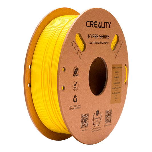 Filamento PETG para Impressora 3D Creality Hyper PETG 1 Kg/Rolo 1.75 mm Amarelo