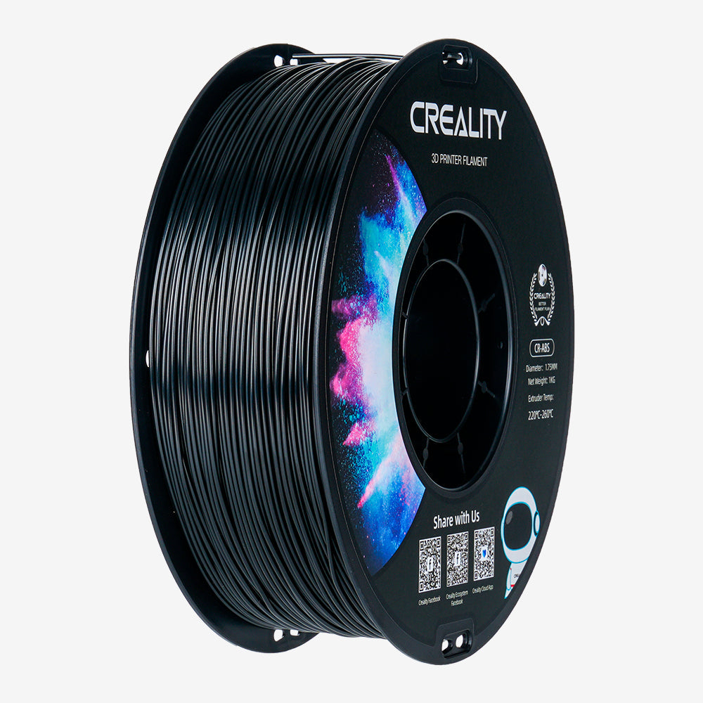 Filamento ABS para Impressora 3D Creality CR-ABS 1 Kg/Rolo 1.75 mm Preto Creality