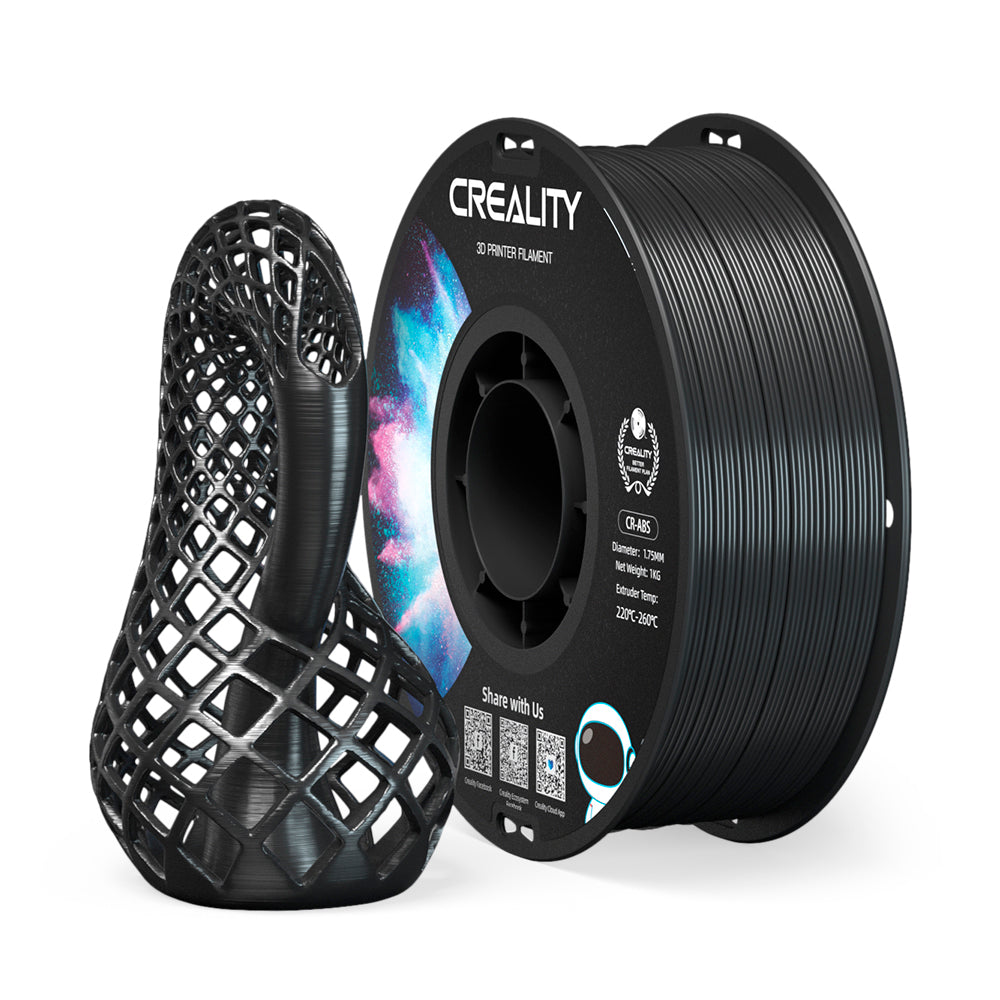 Filamento ABS para Impressora 3D Creality CR-ABS 1 Kg/Rolo 1.75 mm Preto Creality