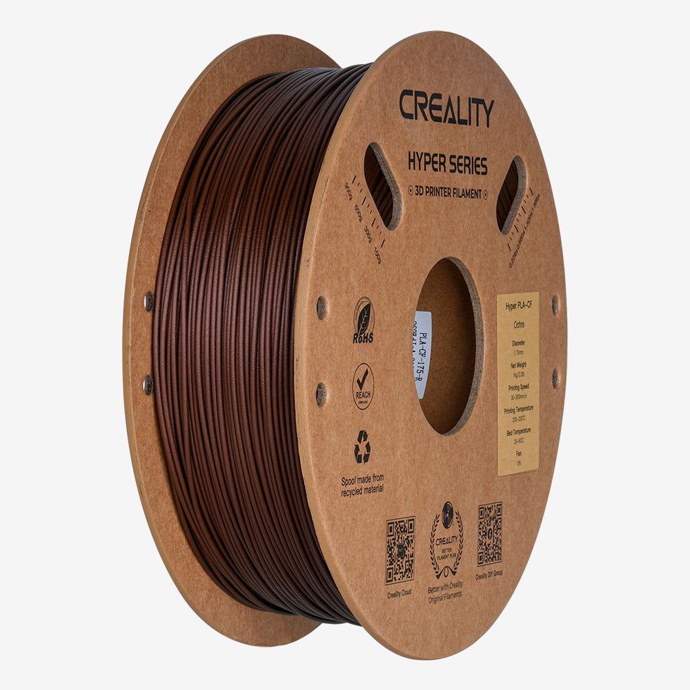 Filamento PLA para Impressora 3D Creality Hyper PLA-CF 1 Kg/Rolo 1.75 mm Ocre Creality