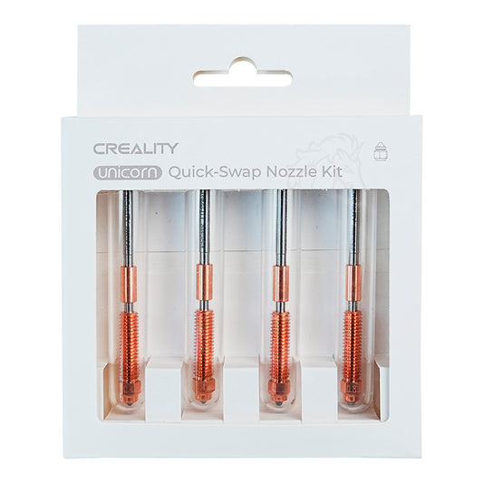 Kit de 4 Bicos para Impressão 3D Creality de Troca Rápida Unicórnio 0.4mm, 0.6mm, 0.8mm K1 Ender V3