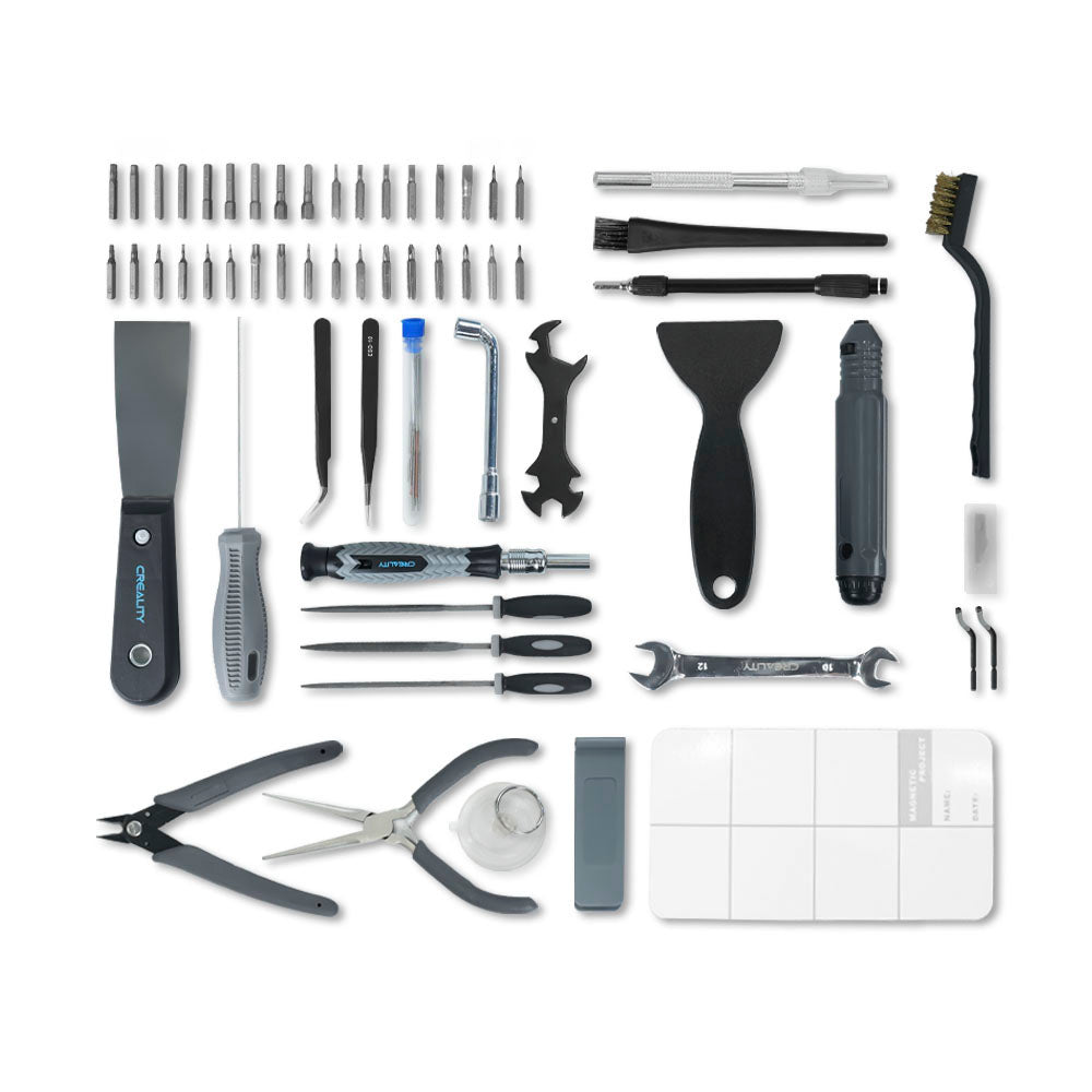 Kit de Ferramentas 74 Peças para Impressora 3D de Envelopamento Creality Pro