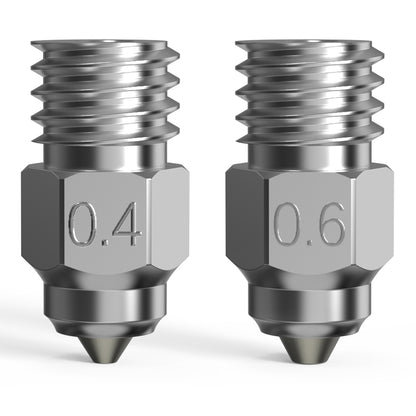Kit 8 Bicos para Impressão 3D Creality de Alta Qualidade 0.25mm, 0.4mm, 0.6mm, 0.8mm CR-10 Ender-3