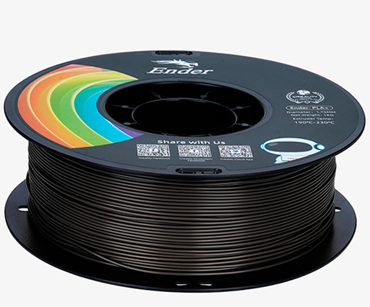 Filamento para Impressora 3D Creality Ender PLA+ 1.75mm Preto 1 Kg Creality
