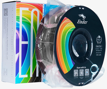 Filamento para Impressora 3D Creality Ender PLA+ 1.75mm Preto 1 Kg Creality