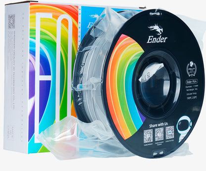 Filamento para Impressora 3D Creality Ender PLA+ 1.75mm Cinza 1 Kg Creality