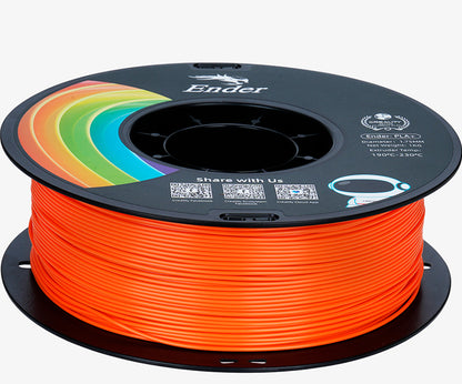 Filamento para Impressora 3D Creality Ender PLA+ 1.75mm Laranja 1 Kg Creality