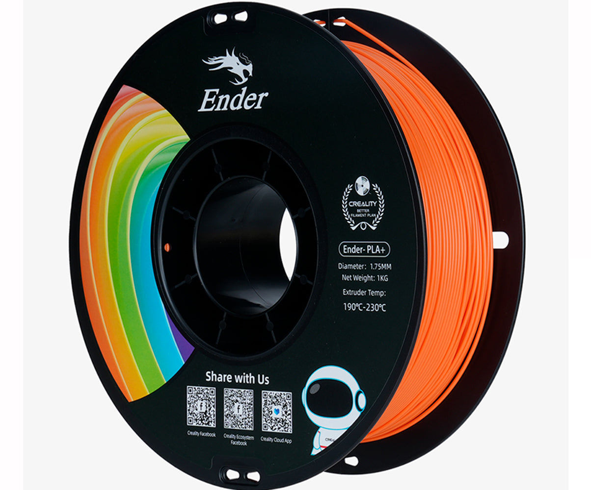 Filamento para Impressora 3D Creality Ender PLA+ 1.75mm Laranja 1 Kg Creality