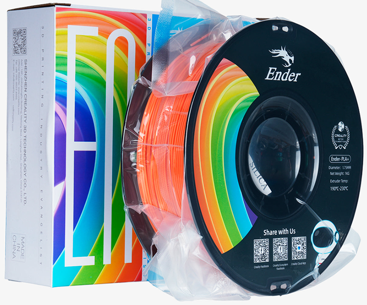Filamento para Impressora 3D Creality Ender PLA+ 1.75mm Laranja 1 Kg Creality