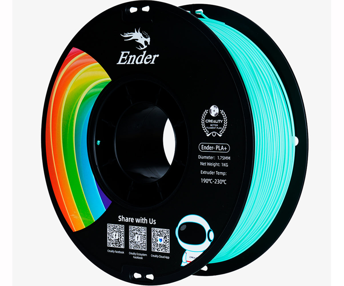 Filamento para Impressora 3D Creality Ender PLA+ 1.75mm Verde Jade 1 Kg Creality