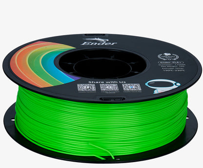 Filamento para Impressora 3D Creality Ender PLA+ 1.75mm Verde Maça 1 Kg Creality