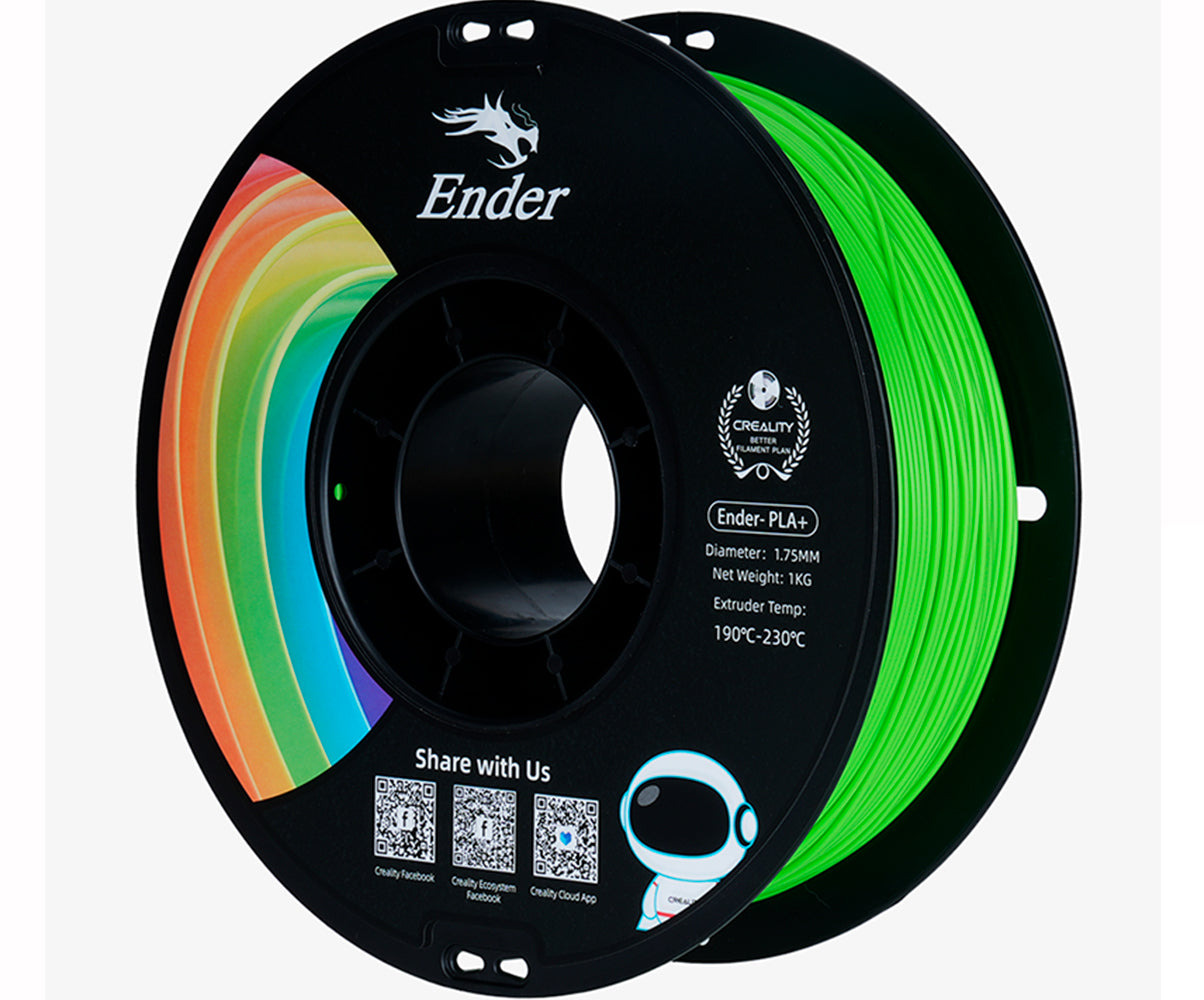 Filamento para Impressora 3D Creality Ender PLA+ 1.75mm Verde Maça 1 Kg Creality