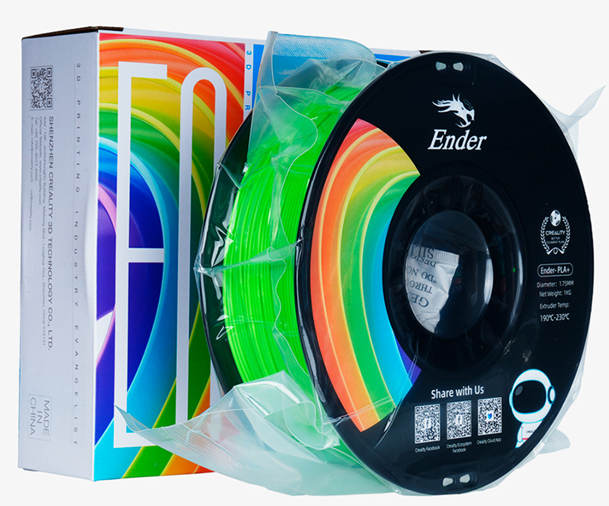 Filamento para Impressora 3D Creality Ender PLA+ 1.75mm Verde Maça 1 Kg Creality