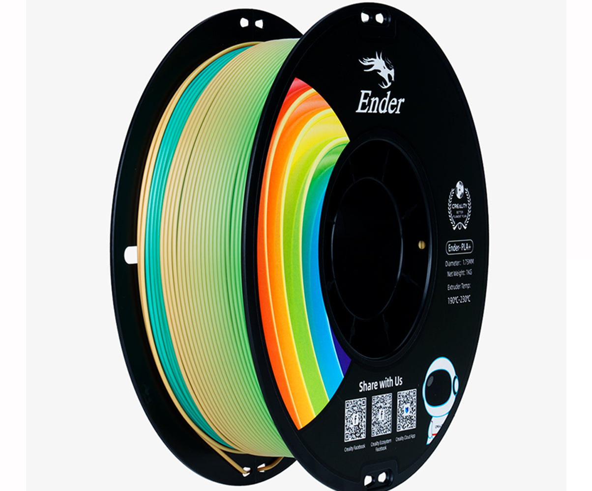 Filamento para Impressora 3D Creality Ender PLA+ 1.75mm Arco Íris 1 Kg Creality