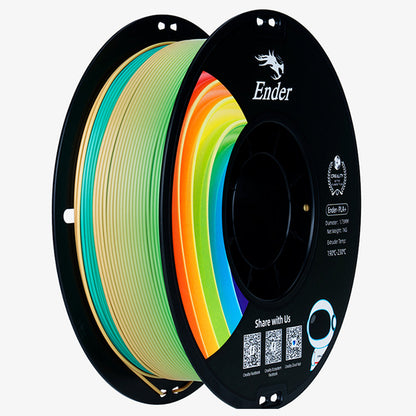 Filamento para Impressora 3D Creality Ender PLA+ 1.75mm Arco Íris 1 Kg Creality