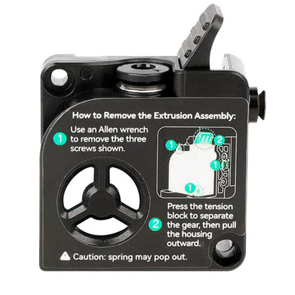 Tampa Frontal Extrusora para Impressoras 3D Creality K2, K2 Pro, K2 Plus Creality