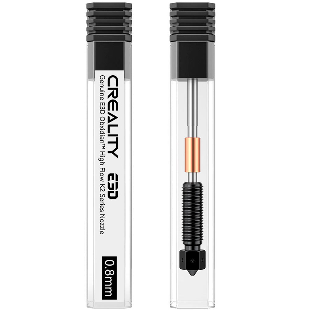 Conjunto de Bico para Impressão 3D Creality de Alta Vazão E3D Obxidian 0.8mm Série K2 Creality