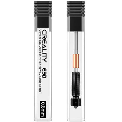 Conjunto de Bico para Impressão 3D Creality de Alta Vazão E3D Obxidian 0.8mm Série K2 Creality