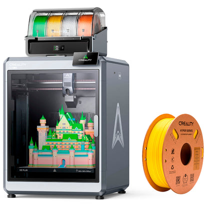 Impressora 3D K2 Plus Combo e 2kg de Filamentos Hyper PETG e 2kg de Filamentos CR-Seda Creality
