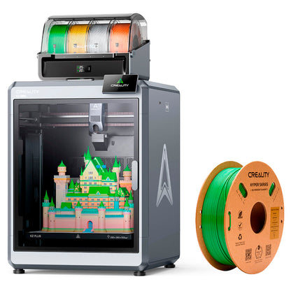 Impressora 3D K2 Plus Combo e 2kg de Filamentos Hyper PETG e 2kg de Filamentos CR-Seda Creality