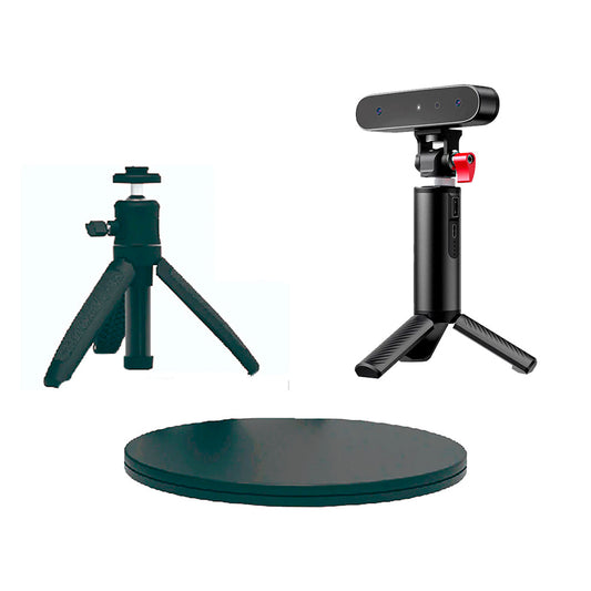 Kit Scanner 3D Creality CR-Scan Ferret e Plataforma Giratória Manual com Tripé de Extensão de Scanner Creality