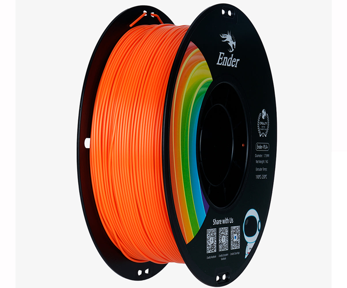 Kit Impressora 3D Creality Hi Combo e Filamento Ender PLA Laranja e Filamento CR ABS Preto Creality