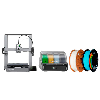 Kit Impressora 3D Creality Hi Combo e Filamento Ender PLA Azul e Filamento Hyper ABS Branco Creality
