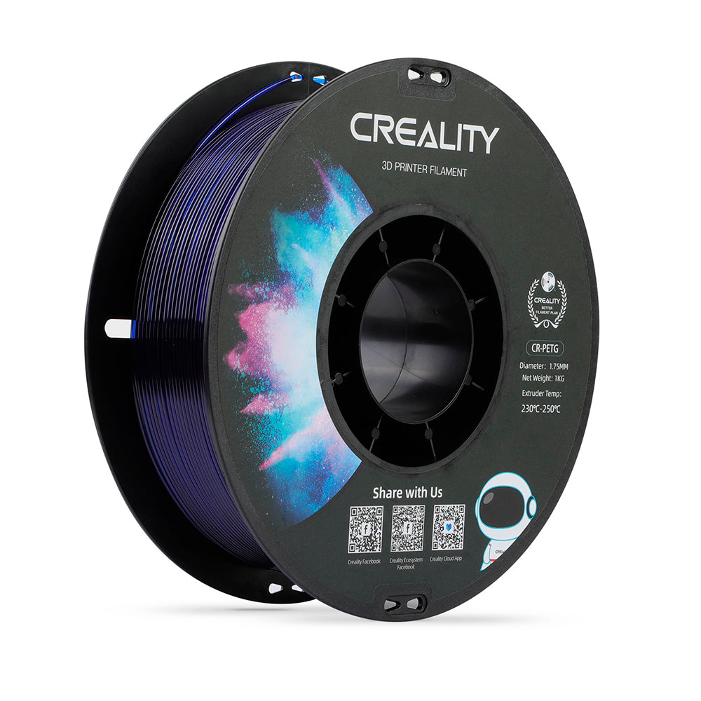 Kit Impressora 3D Creality Hi Combo com Filamento CR PETG Azul Transparente e 2 Ender Fast PLA Branco Creality