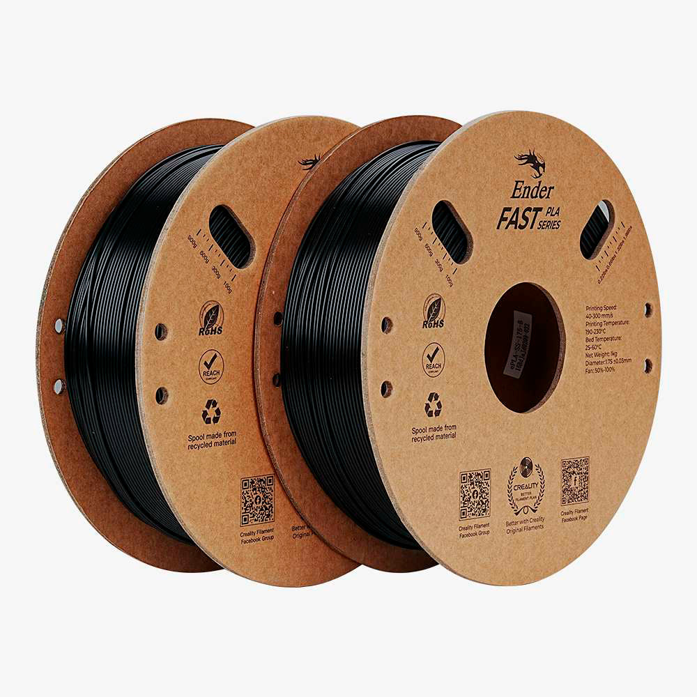 Kit Impressora 3D Creality Hi Combo com Filamento Hyper PETG Azul e 2 Ender Fast PLA Preto Creality