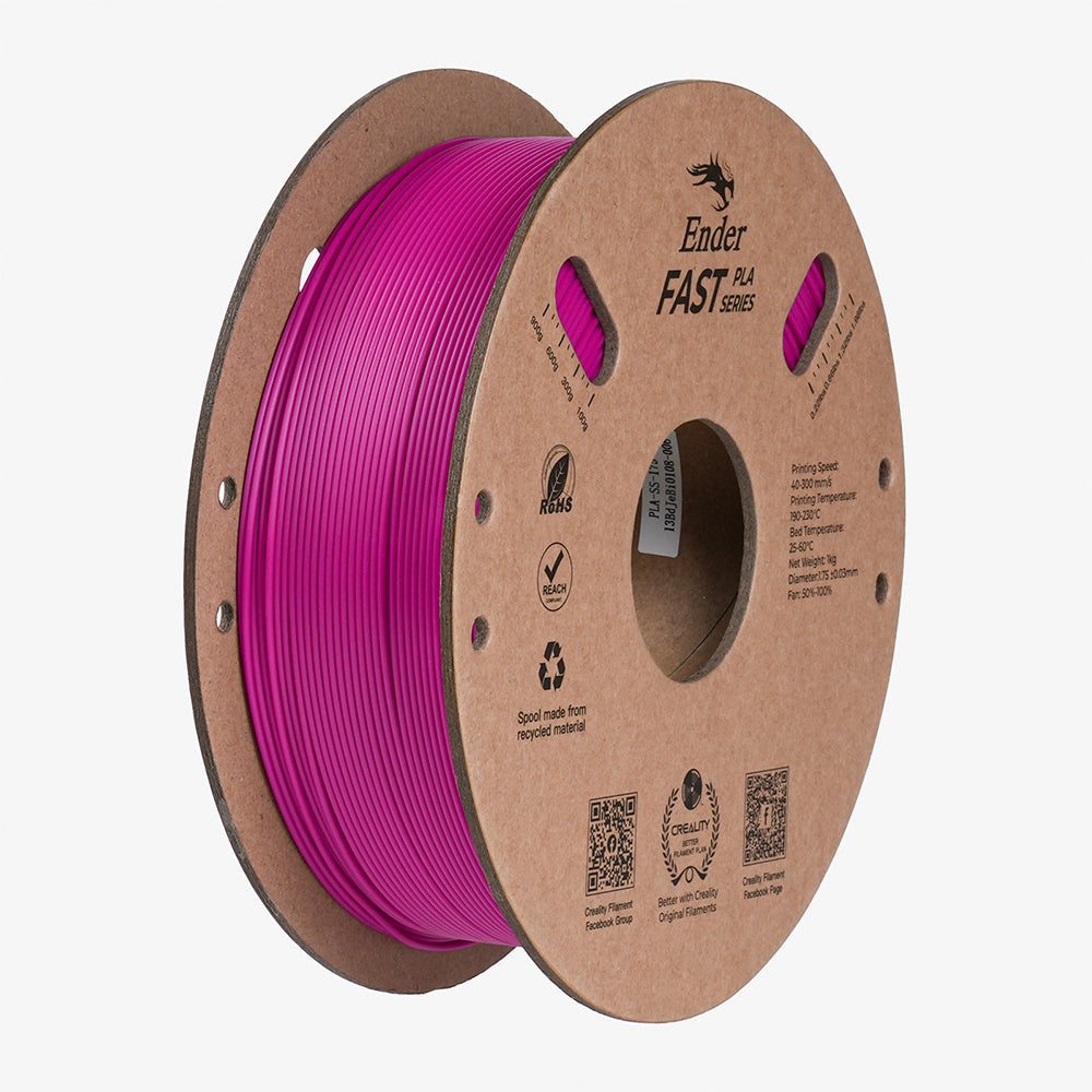 Kit Impressora 3D Creality Ender-3 V3 com Filamento Ender Fast PLA Roxo e Ender Fast PLA Cinza Claro Creality