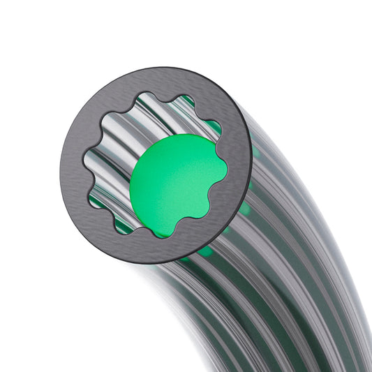 Tubo PTFE Creality Baixa Resistência Formato Estrela para Filamento 1,75 mm