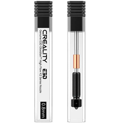 Conjunto de Bico para Impressão 3D Creality de Alta Vazão E3D Obxidian 0.8mm Série K2 Creality