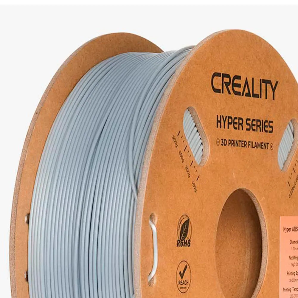 Filamento ABS para Impressora 3D Creality Hyper ABS 1 Kg/Rolo 1.75 mm Cinza Creality