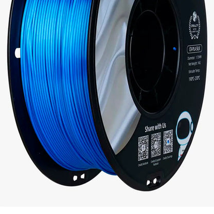 Filamento CR-Seda para Impressora 3D Creality CR-Silk 1 Kg/Rolo 1.75 mm Azul Creality