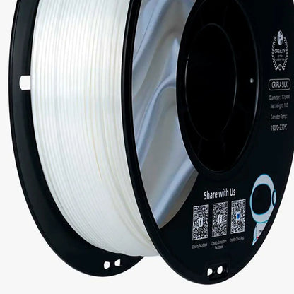 Filamento CR-Seda para Impressora 3D Creality CR-Silk 1 Kg/Rolo 1.75 mm Branco Creality