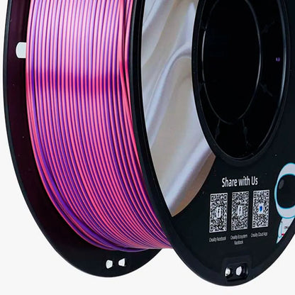 Filamento CR-Seda para Impressora 3D Creality CR-Silk 1 Kg/Rolo 1.75 mm Rosa Púrpura Creality